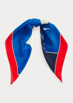 Olivia Print Silk-Blend Square Scarf