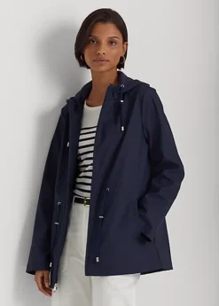 Water-Repellent Hooded Jacket