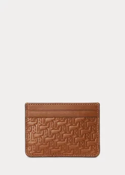Debossed Leather Card Case