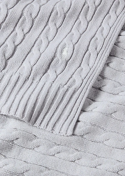 Ralph Lauren Home Garrett Cable-Knit Blanket 2 Ralph Lauren Home Garrett Cable-Knit Blanket - Image 2
