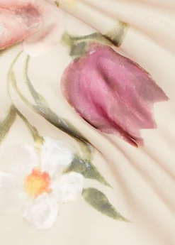 Painted-Print Pleated Organza Scarf -Family Flair Sales Store s7 1479903 alternate20