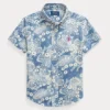 Floral Cotton Oxford Short-Sleeve Shirt