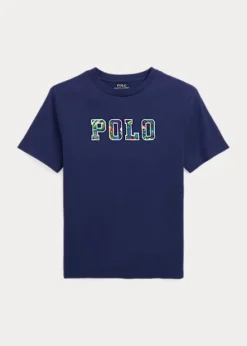 Tropical-Logo Cotton Jersey Tee