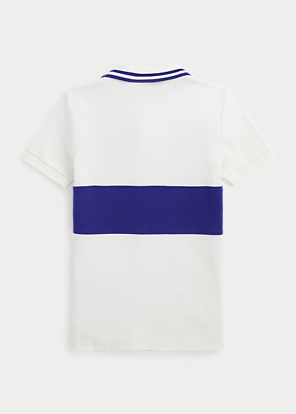 Big Pony Colour-Blocked Mesh Polo Shirt 2 Big Pony Colour-Blocked Mesh Polo Shirt - Image 2