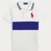 Big Pony Colour-Blocked Mesh Polo Shirt