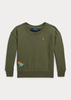Parrot-Applique Terry Boxy Sweatshirt