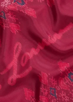 Leah Logo And Geo-Print Silk Scarf 5 Leah Logo And Geo-Print Silk Scarf -Family Flair Sales Store s7 1486552 alternate20